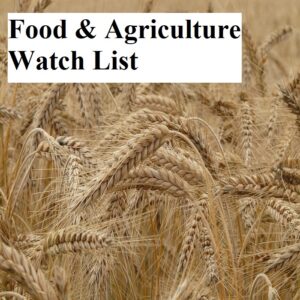 Food & Agriculture Watch List